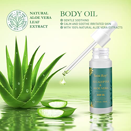 Bath Spa Gift Set Eucalyptus & Aloe Vera Spa Basket Kits For Women And Men, Contains Essential Oil, Shower Gel, Bubble Bath, Body Lotion, Bath Salt, Soy Candle, Best On Valentine's Day, Mother's Day #TOP6