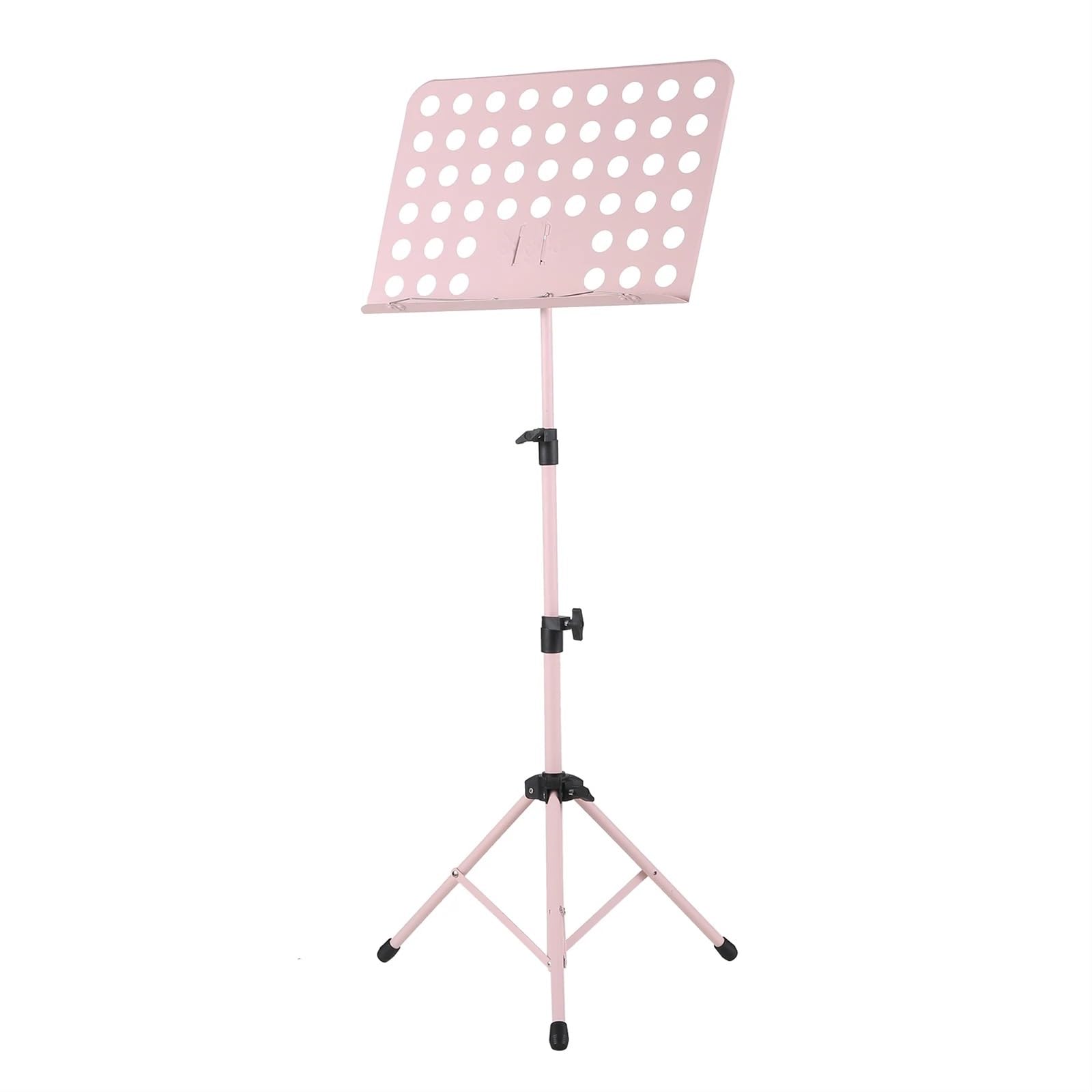 Leggio per Spartiti Leggio Portatile in Metallo Staccabile for Strumenti Musicali for Pianoforte, Violino, Chitarra, spartiti, treppiede(Pink)