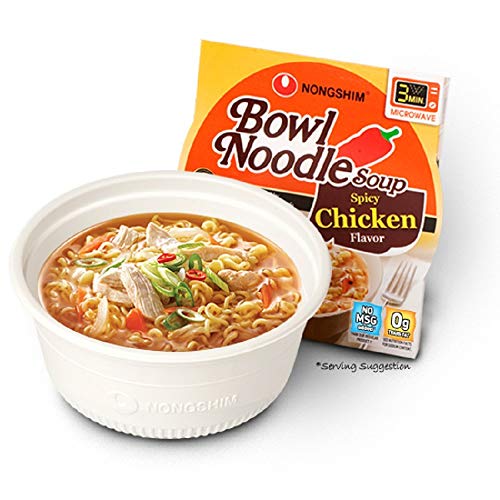 Nongshim Bowl Noodle Soup, Spicy Chicken, 3.03 Ounce - Image 3