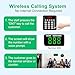 KOQICALL Take a Number System Wireless Queue Calling System Green 3-Digit Ticket Number with 1 Keypad Caller 1 Now Serving Display for Restaurant Office Clinic Bank Waiting Line Management