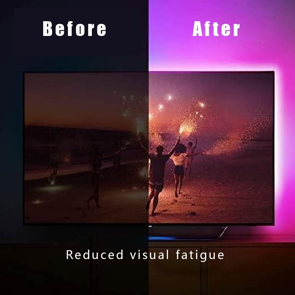 Amazon.co.jp: テレビ用LEDストリップライト、55〜75インチ