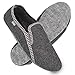 Produktbild filsko® Balk - Filzpantoffeln - Filzhauschuhe stabiler Sitz - warm & bequem - leise dank Filzsohle - Fersenschutz - grau - 44 EU