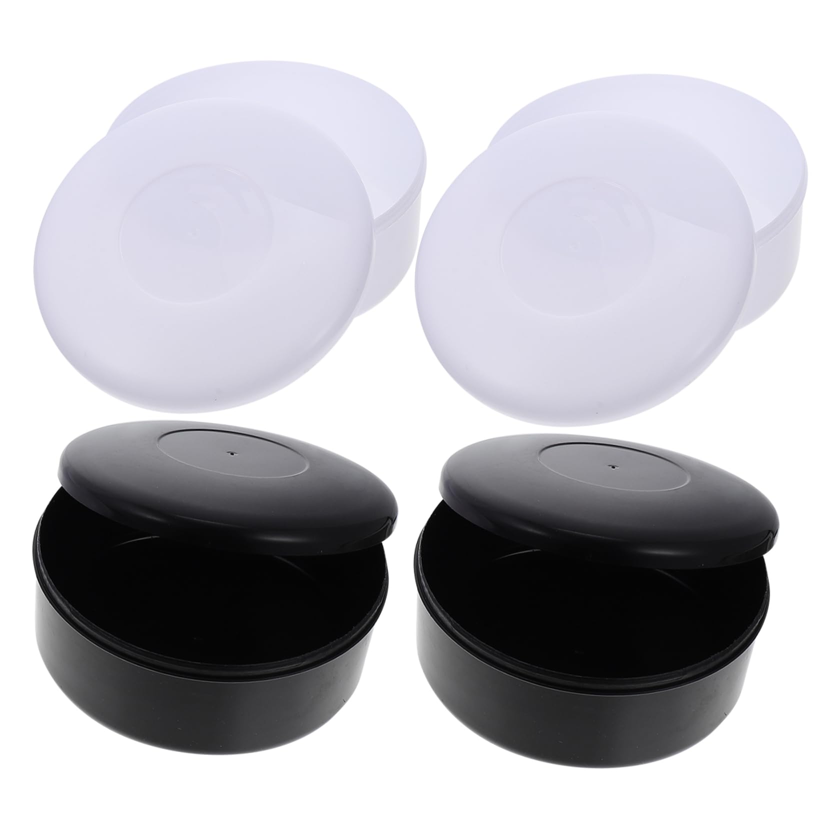 JOINPAYA Go Chess Pieces Storage Pot Compact Plastic Chess Piece Box with Lid Lightweight Stones Holder for Board Game Accessories