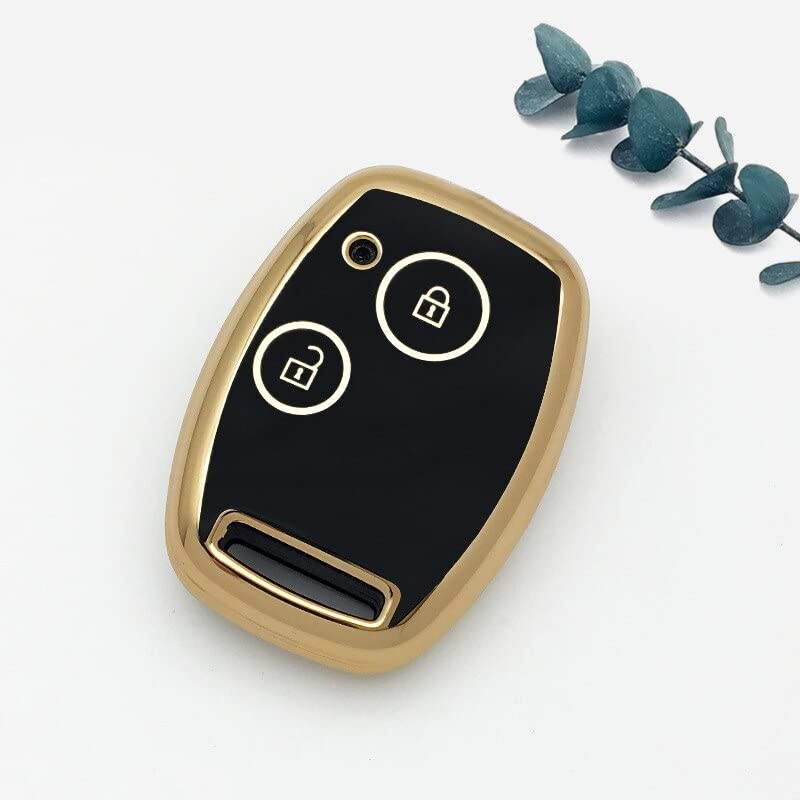 Image of BKN Soft Premium TPU Car 2 Button Remote Key Cover Case for Honda City Old BRIO Amaze Jazz MOBILIO Civic Old