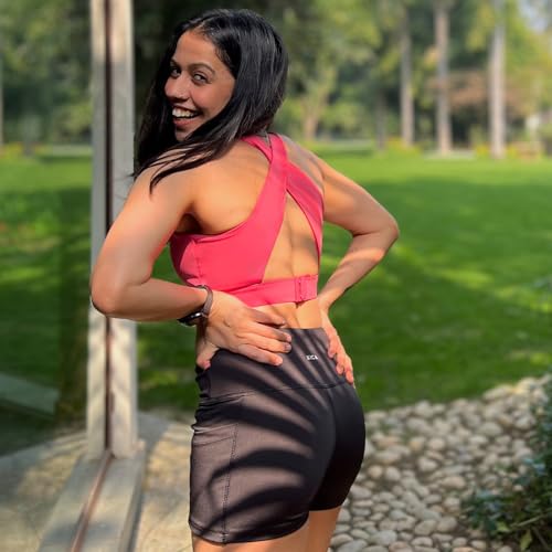 Image of Kica Crostini Full Coverage Sports Bra - High-Impact Support & Quick-Dry KICASKN Fabric