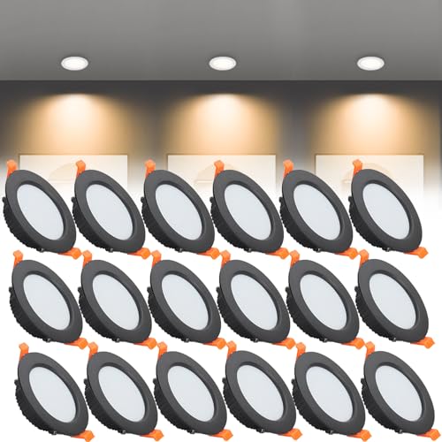 Plafonnier encastré à DEL ultra fin spot de plafond 118mm encastrable AC110-240V 9W 18 pièces