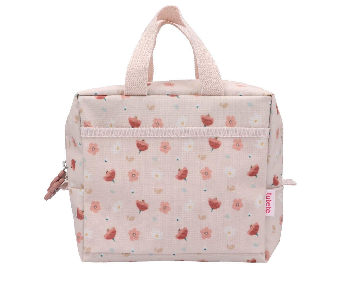 Tutete Bolsa Térmica Porta Alimentos | Nevera Portátil Pequeña y Fácil de Usar para Niños | Ideal para Almuerzos y Meriendas | Con Asas y Bolsillo Exterior, Lavable y Resistente | Little Garden