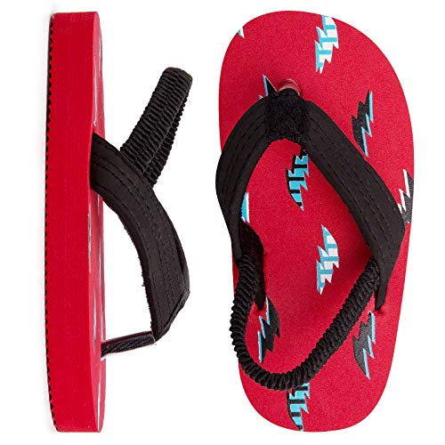 Image of Boys Girls Strap Flip Flops Sandals Cute Cartoon Unicorn Shark Toddler Flip Flop Kids Pool Beach Flat Slide Summer Water Shoes