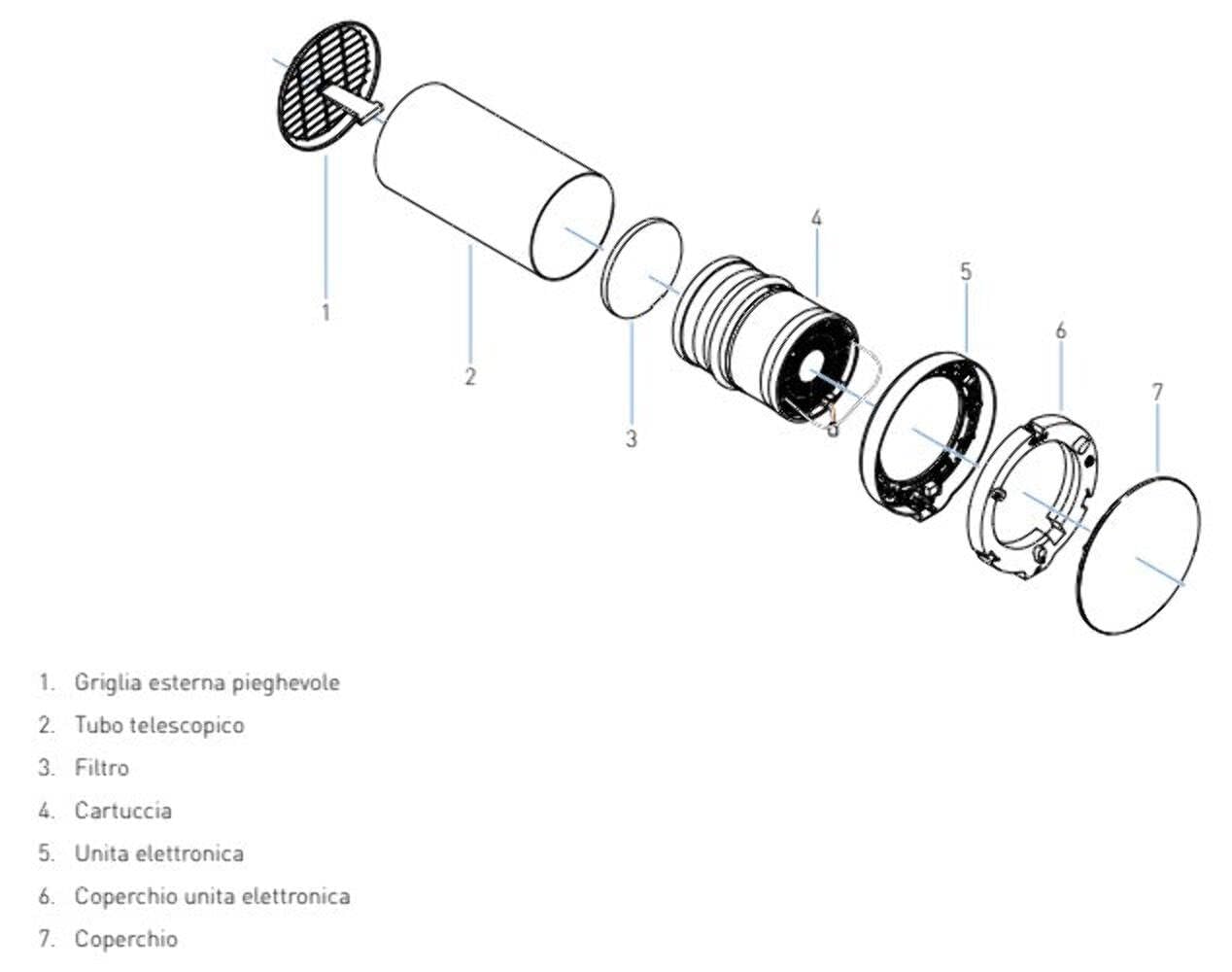 Fantini Cosmi AP19992 ASPIRVELO AIR ECOCOMFORT 2.0 Smart - Unità di ventilazione e aspirazione decentralizzata con recupero di calore ad altissima efficienza