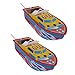 Milageto 2Pcs Kid Classic Flotante Vela Barco de Juguete Barco de Vapor Juguete de Hojalata