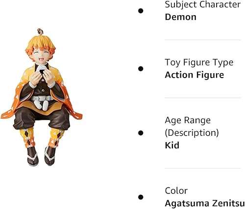 Miniatura 9 de Zenitsu Figura Anime Devil Slayer Comiendo Bolas de Arroz Sentado Pose Personaje Figura de acción Ghost Slayer Decoración de Escritorio Colección