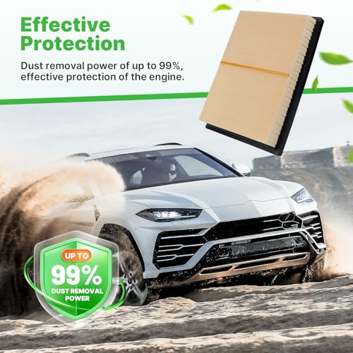 Image of 2PCS Engine Air Filter for Tundra 2022-2026 3.4L, Sequoia 2023-2026 3.4L