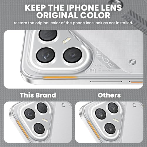Image of ArmourPro Camera Lens Protector for Tecno Pova 7 Pro (6.78 Inches) Tough HD Individual Aluminum Alloy Rings 9H Camera Cover, Scratch-Resistant,Camera Lens Protection| Silver, 1 Pack