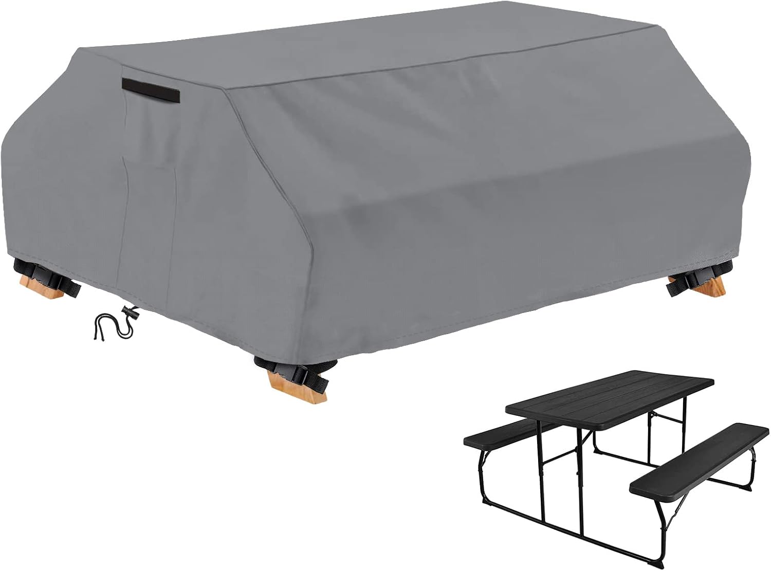 AKEfit Waterproof Picnic Table Covers Heavy Duty Oxford