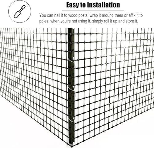 Treillis métallique noir plastique pour clôture sécurité et potager - 7