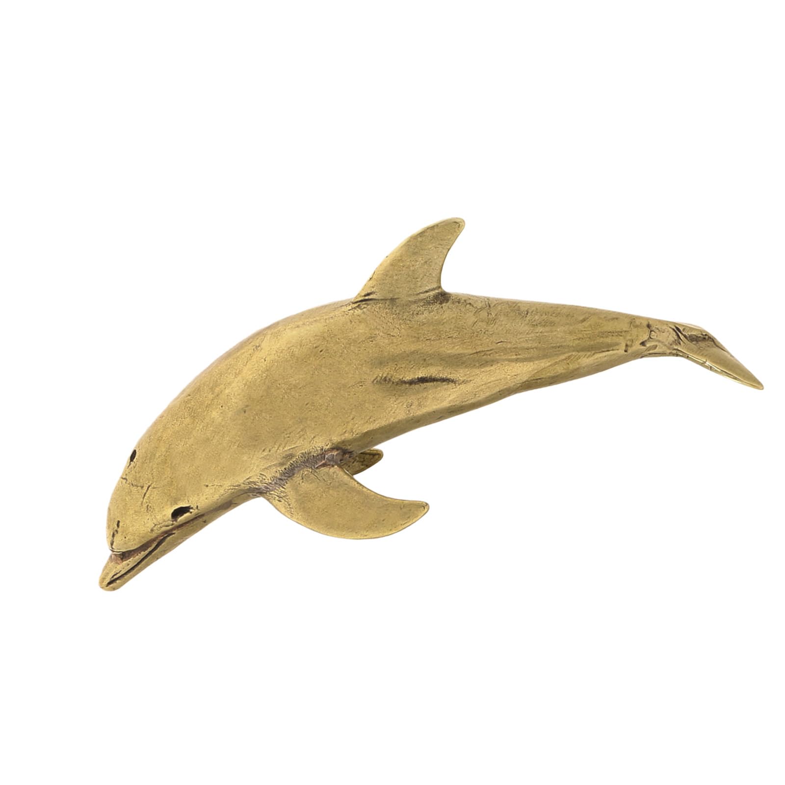 Statue de baleine rétro en laiton véritable, l'idée cadeau idéale pour collectionneur
