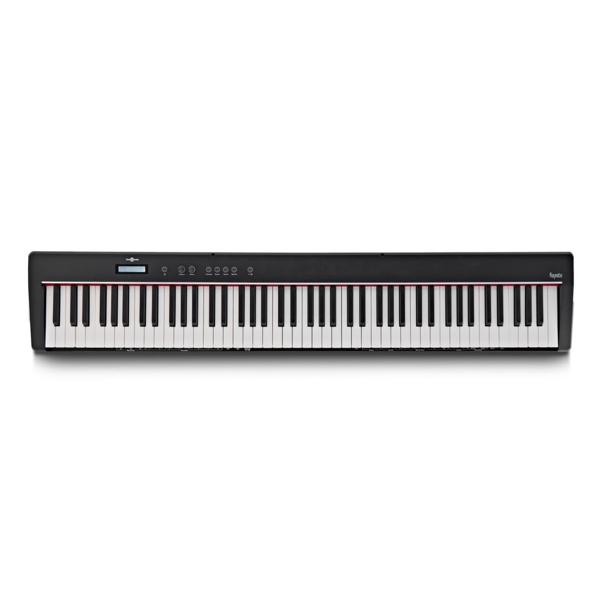 Keynote Piano Digitale Verticale Compatto con Bluetooth, Pack Sgabello | Include Sgabello Imbottito Comodo, 30 Preset DREAM, 88 Tasti Pesati, Unità 3 Pedali, Nero