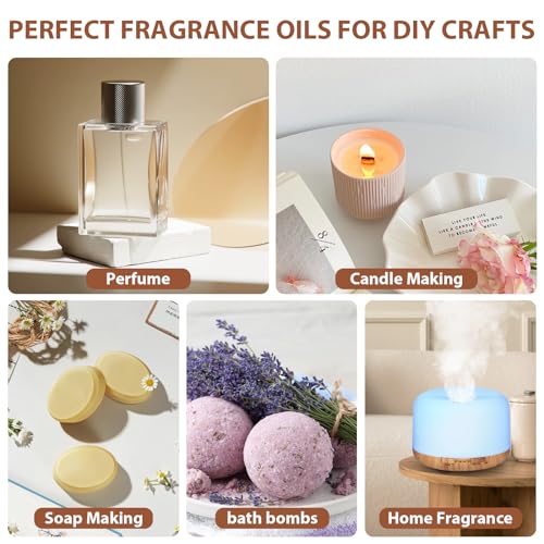 Fuhitim Fragrance Oil Dessert Set, Scented Oil For Soap & Candle Making, Essential Oils For Diffuser-Coffee, Vanilla thumb #3