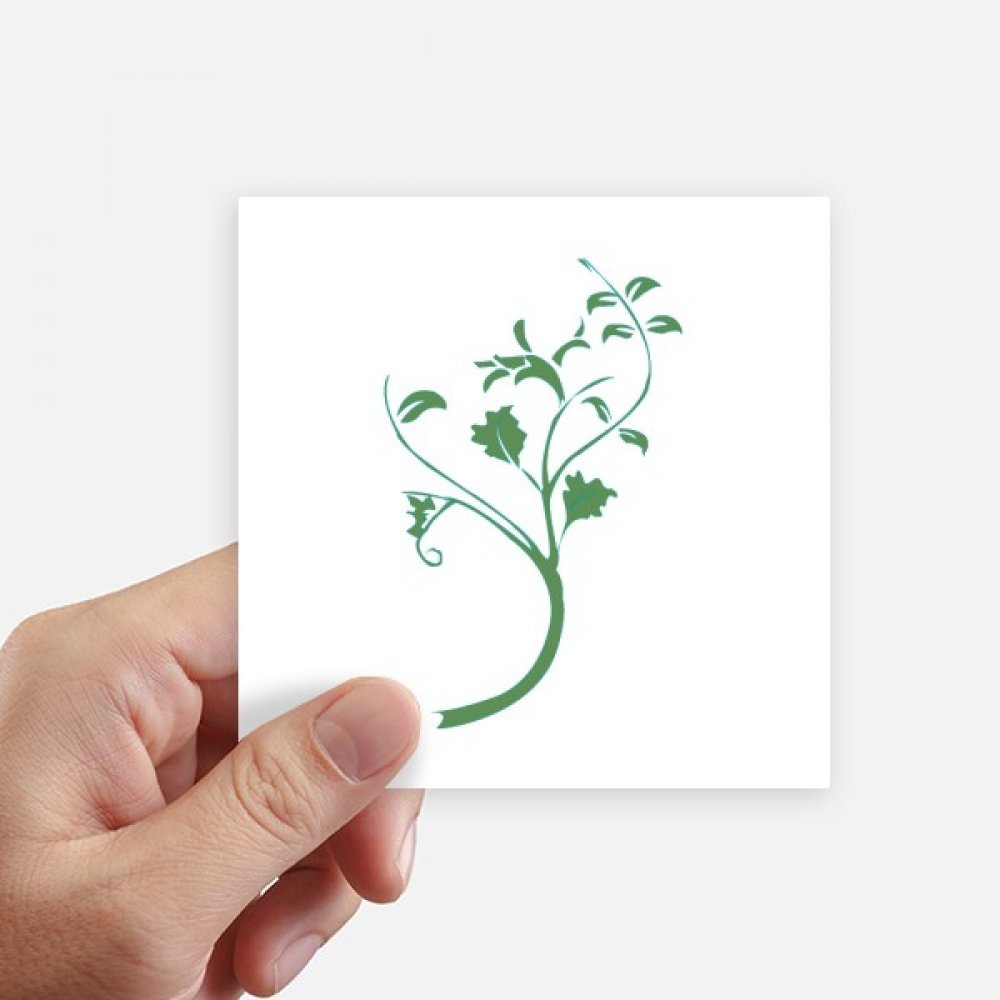 Autocollant carré feuilles vertes DIYthinker pour identifier facilement votre bagage