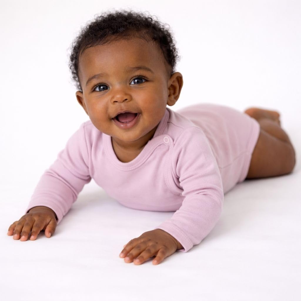 Wickelbody Langarm Langarmbody Wickelbodies Baumwolle - 4