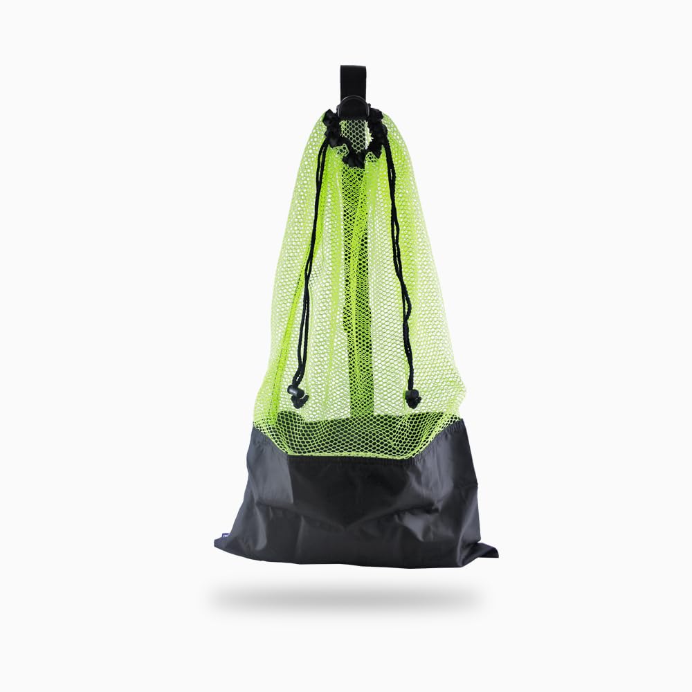 ScubaMax BG-632 Mesh Bag Draw String w/Shoulder Strap - Neon Yellow