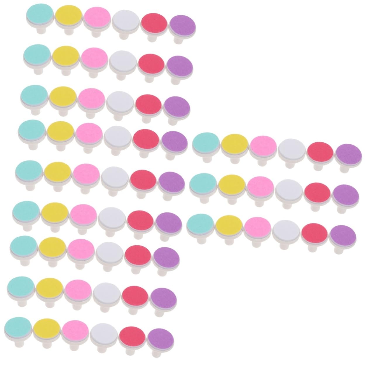 MOLUCKFU 4sets Ergonomic Design Nail File Pad Electric Nail Trimmer Replacement Boys and Girls 18pcs*4