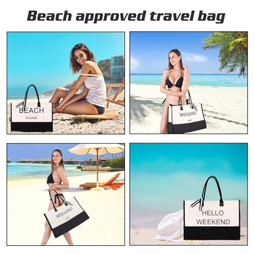 Image of Antfuny Extra Large Beach Bag Tote Bags Women Oversized XL Waterproof Vacation Canvas Personalized