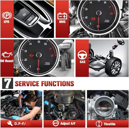 Autel MaxiDiag MD806 OBD2 Scanner, ABS SRS Engine Transmission 4 Systems Diagnostic Scan Tool, 7 Hot Service as MD808 Pro, Oil Reset D-P.F, EPB SAS BMS Throttle A/F, Up of MD805 MD802, Free Update - Image 4