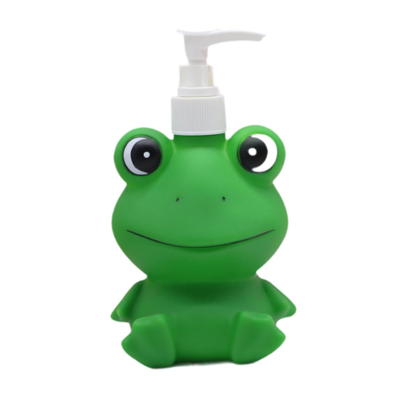 YIXANNX Cute Kids Lotion Bottle Adorable Soap Dispenser Cartoon Characters Durable And Practical Daily For Home Refillable Kids Body Wash Sub Bottle For, Frog