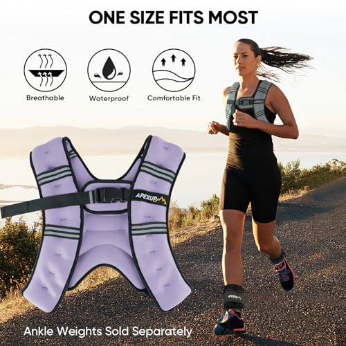Image of APEXUP Weighted Vest Men Women, Weight Vest for Women Workout Equipment for Strength Training Running