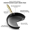 imarku Cast Iron Skillets, 8 & 12 Inch Non Stick Frying Pans with Honeycomb Texture, Oven & Dishwasher Safe Pan, Gold Stay-Cool Handle, Ideal Gift for women #3