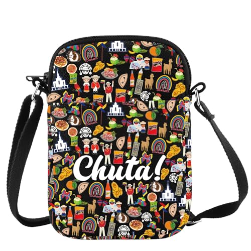 KEYCHIN Ecuador Crossbody Bag Ecuadorian Chuta Gifts Ecuadorian Shoulder Bag Ecuador Themed Gifts Ecuador Travel Bag
