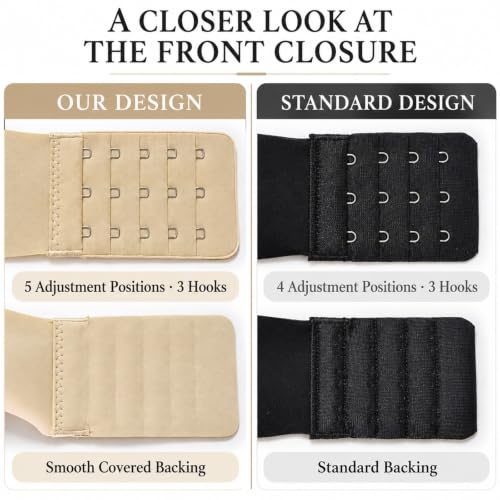 Posture Corrector Bra for Women Front Closure Cross Back Support Bra - image 4