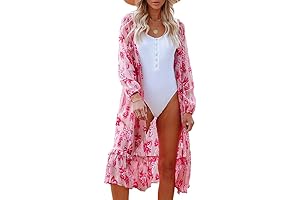 Dokotoo Women's Long Sleeve Beach Cover Up