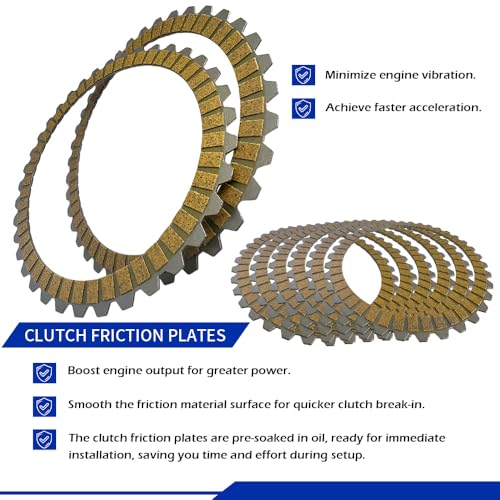 GOLKNHA Complete Clutch Kit Compatible with Sportster 883 1200 1991-2020 Iron 883 1200 2010-2022 OEM# 37977-90 37911-90 37913-90 36792-91 37871-90 by GOLKNHA - Image 4