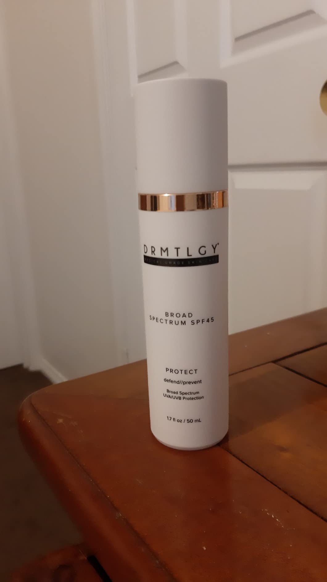 DRMTLGY Anti Aging Clear Face Sunscreen and Facial Moisturizer with
