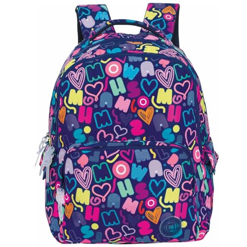 Mochila de Costas Escolar Juvenil Letras Marshmallow Concept