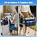 Ytonet Walker Basket with Tray, Walker Accessories for Seniors, Removable Walker Tray for Folding Walker, Large Capacity & Never Tipping Over, Water-Resistant, Walker Bag with Phone and Crutch Holder