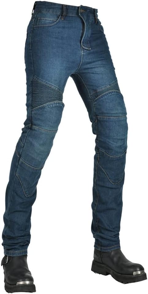 Takuey Motorcycle Riding Pants for Men Women with Silica Gel Protection Dirtbike Motocross Racing Jeans