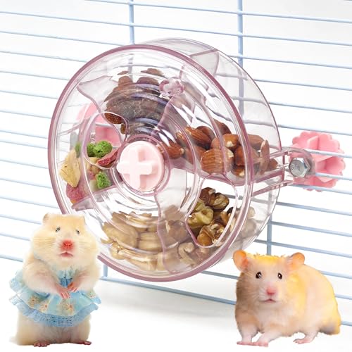 VCEPJH Rat Foraging Toy Interactive Slow Feeder with Transparent Rotating