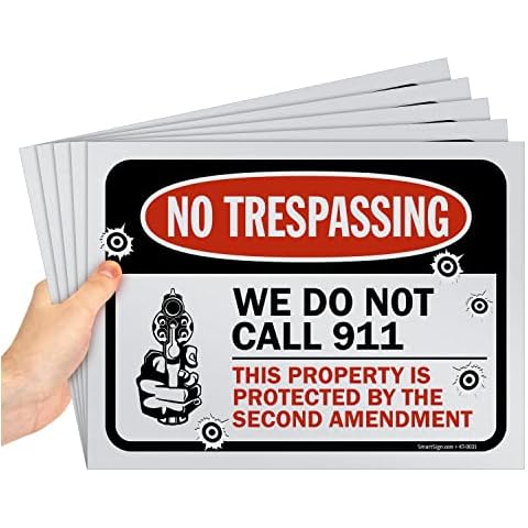 SmartSign No Trespassing Sign Cover