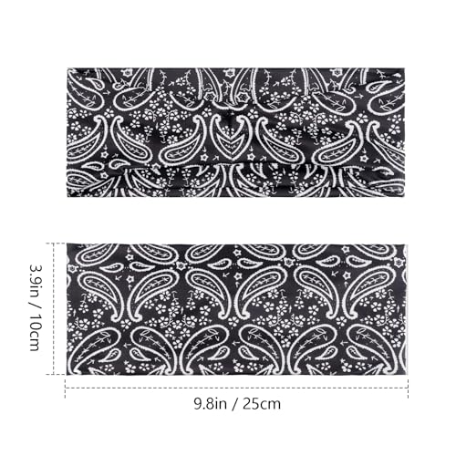Image of DRESHOW Yoga Sports Headbands for Women Elastic Non-Slip Headbands Workout Running Hair Bands 6 Pack