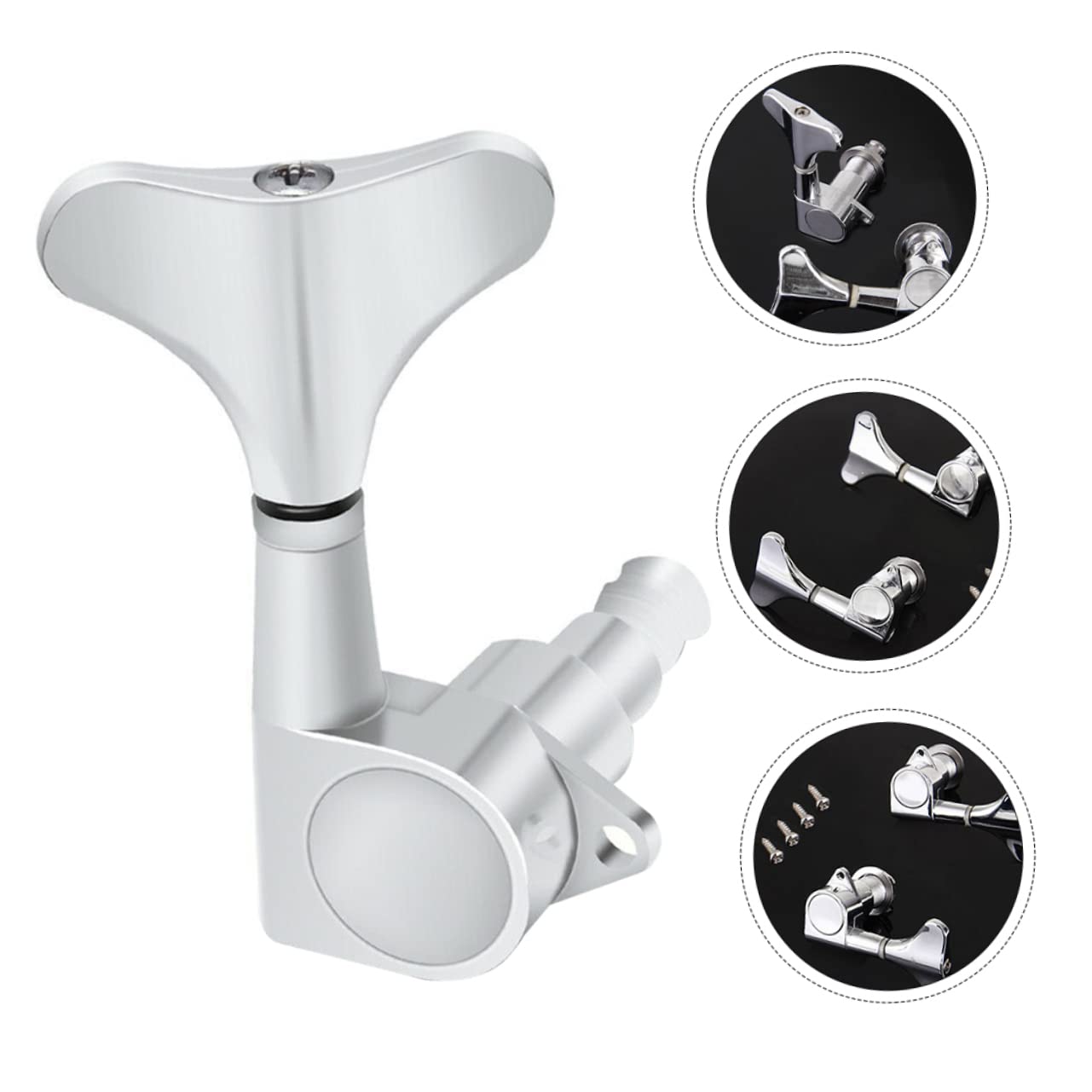 GALPADA Guitar Tuning Pegs Set Zinc Alloy Bass Tuners Perfect for Guitar Bass Tuner Replacement