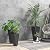 Outsunny Set of 3 Tall Planters, 28.75", 24.5", 20.5", MgO Indoor Outdoor Planters with Drainage Holes, Stackable Flower Pots for Garden, Patio, Balcony, Front Door, Black