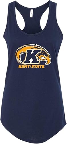 Camiseta sin mangas para mujer con logotipo completo de la Universidad Estatal de Kent - Ropa de Kent State Golden Flashes
