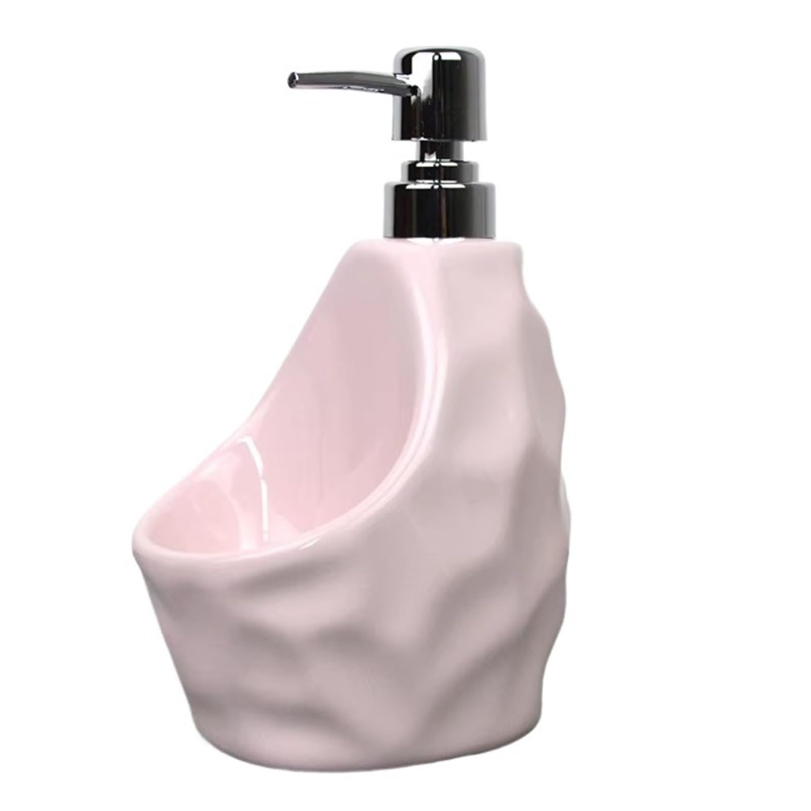 Soap Dispenser Multifunctional Ceramic Storage Jars And Soap Dispensers For The Kitchen And Bathroom(Pink)