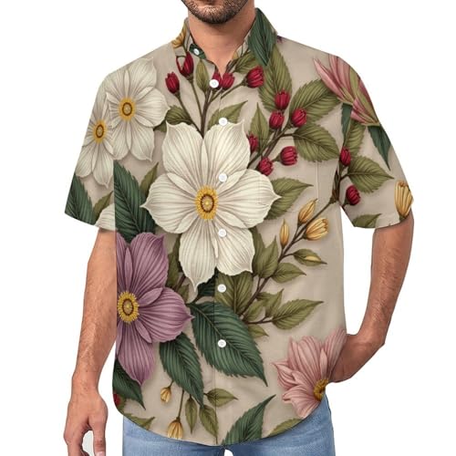 Chemise d'été Aloha Imprimé Floral Rétro pour vos soirées plage