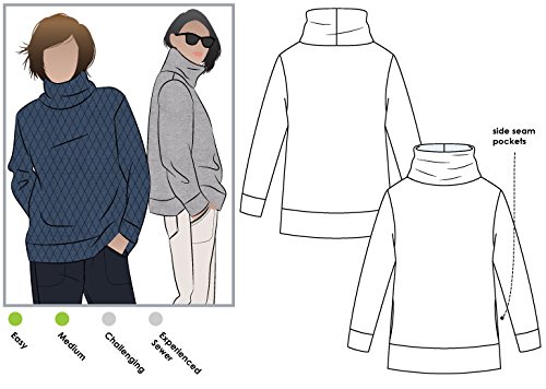 Style Arc Sewing Pattern - Brooklyn Knit Top (Sizes 04-16)