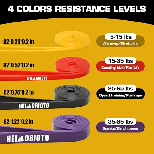 Resistance Bands, Pull Up Assistance for Men/Women, Exercise Bands, Workout Bands for Body Stretching, Physical Therapy, Muscle Training - Image 3