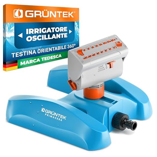GRÜNTEK Irrigatore da Giardino Oscillante Regolabile